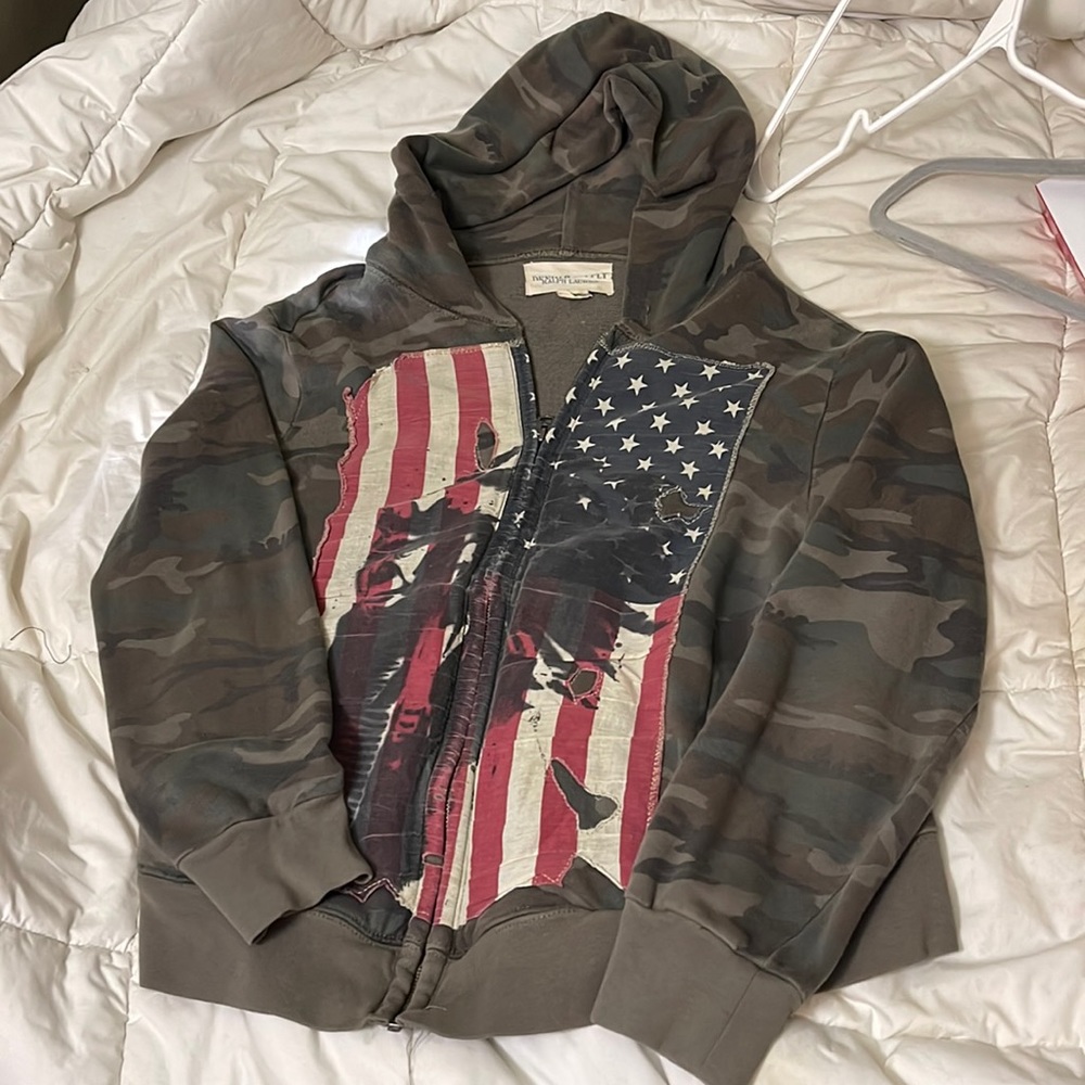 Army green size medium denim supply Ralph Lauren
